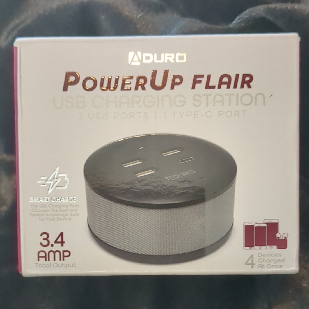 PowerUp Flair USB Charging Station - Gray
